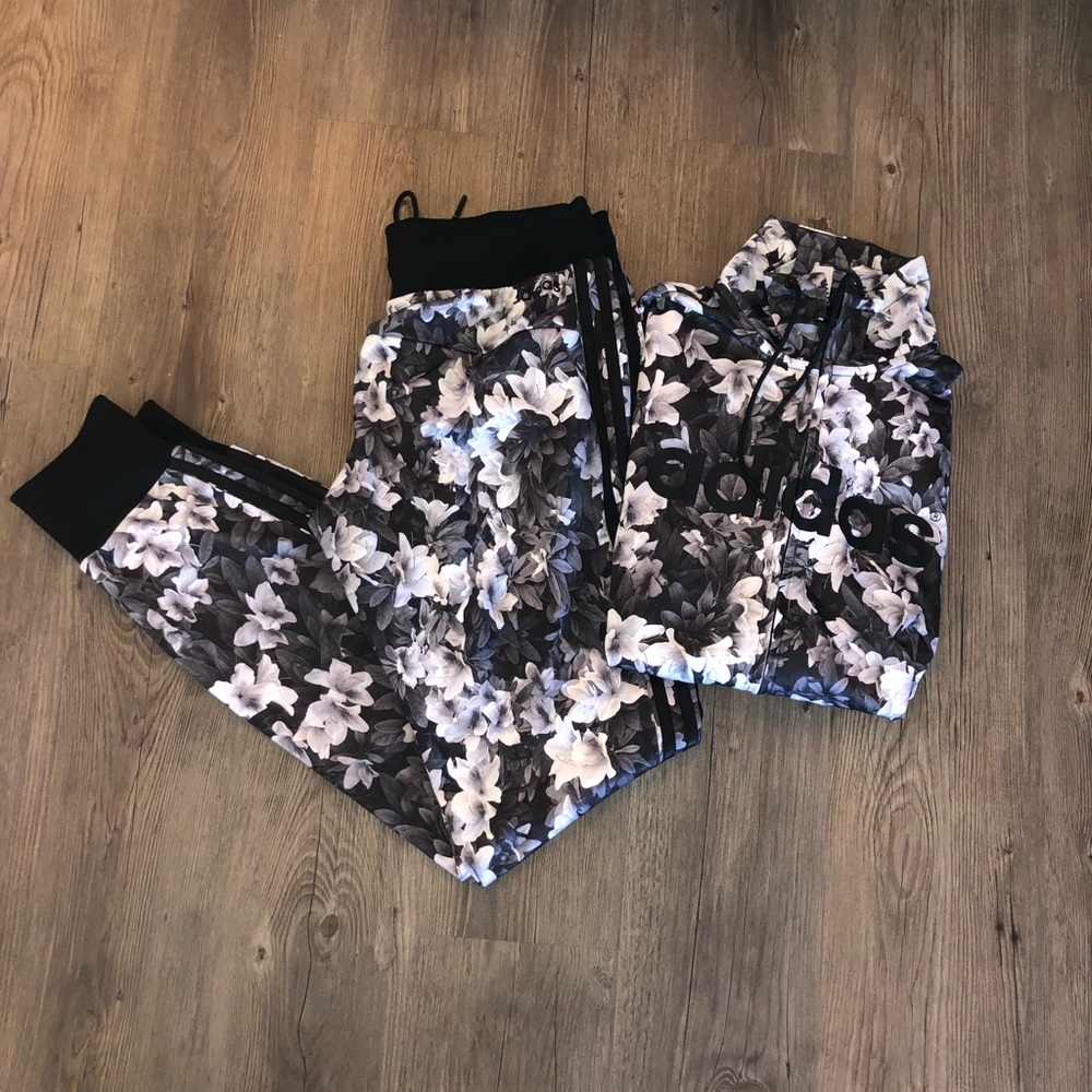 Adidas Womens Mono Flower Print Set